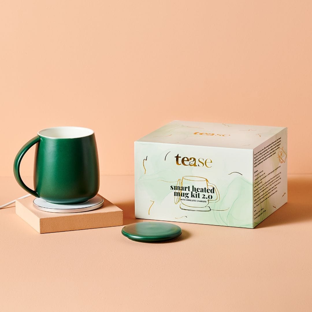 Tease Tea Tease > Drinkware > Mugs PRE-ORDER: Smart Heated Mug Kit 2.0 Smart Heated Mug Kit 2.0 | Warmer Set with Self Heating Mug by Tease